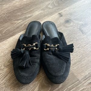 Jeffrey Campbell Suede Slip On Mules